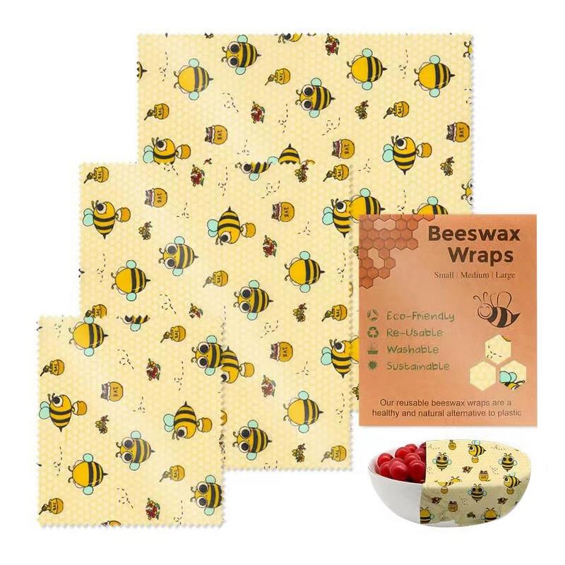 3pcs Reusable Food Fresh Keepi - Beeswax Food Cover のレビューと価格