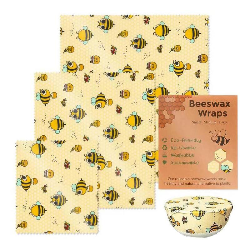 3pcs Reusable Food Fresh Keepi - Beeswax Food Cover のレビューと価格