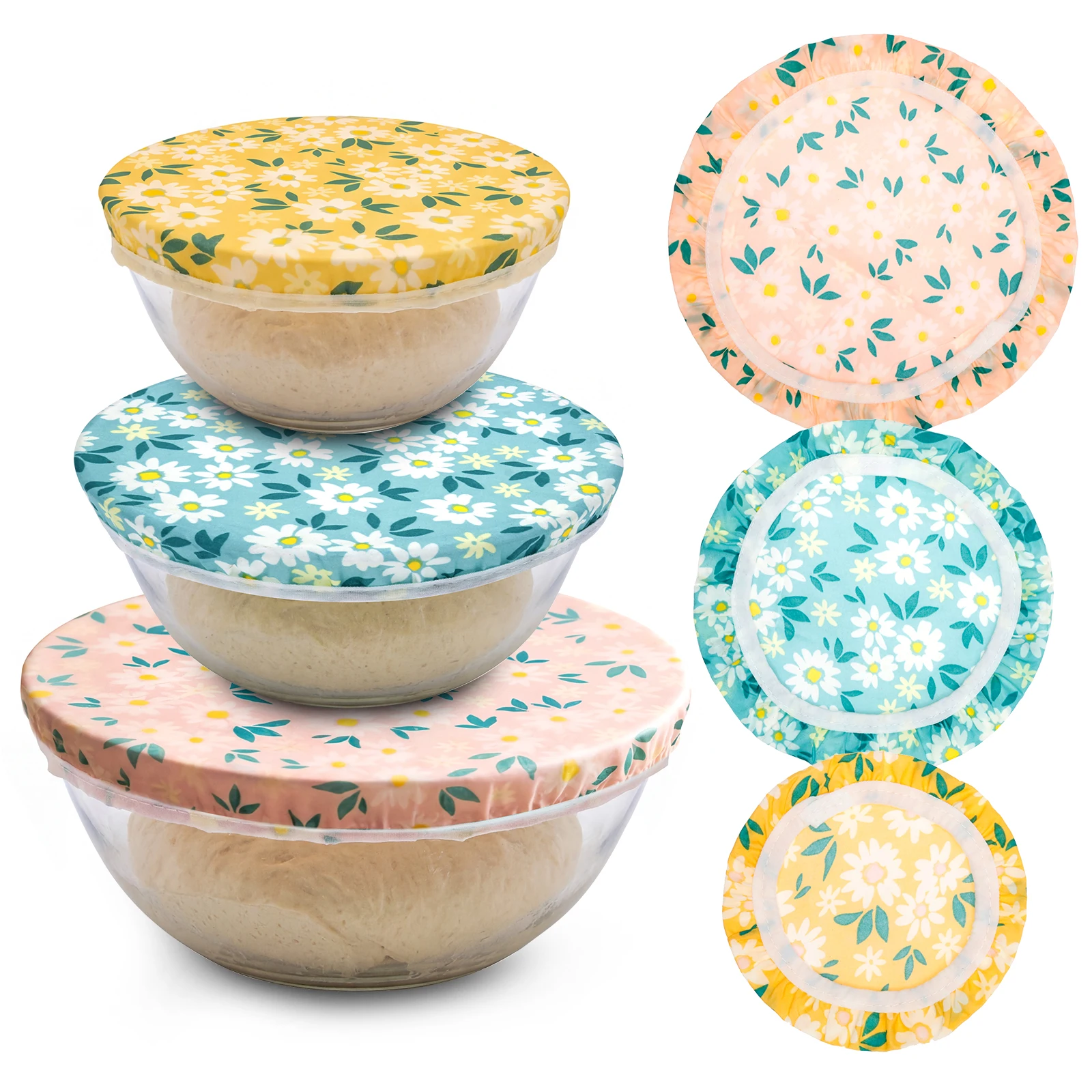 3Pcs Bowl Covers Cotton Beeswa - Beeswax Food Cover のレビューと価格