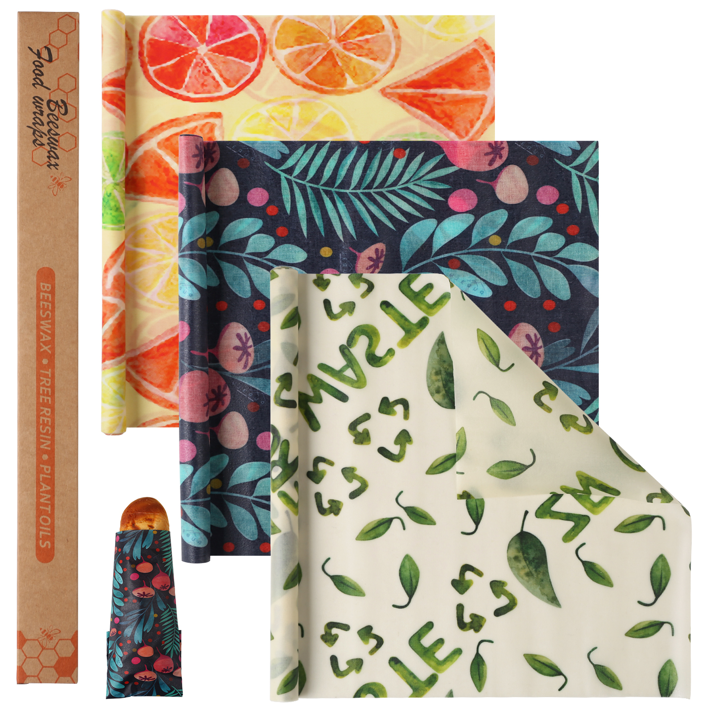 33x100cm Cropable Reusable Bee - Beeswax Food Cover のレビューと価格