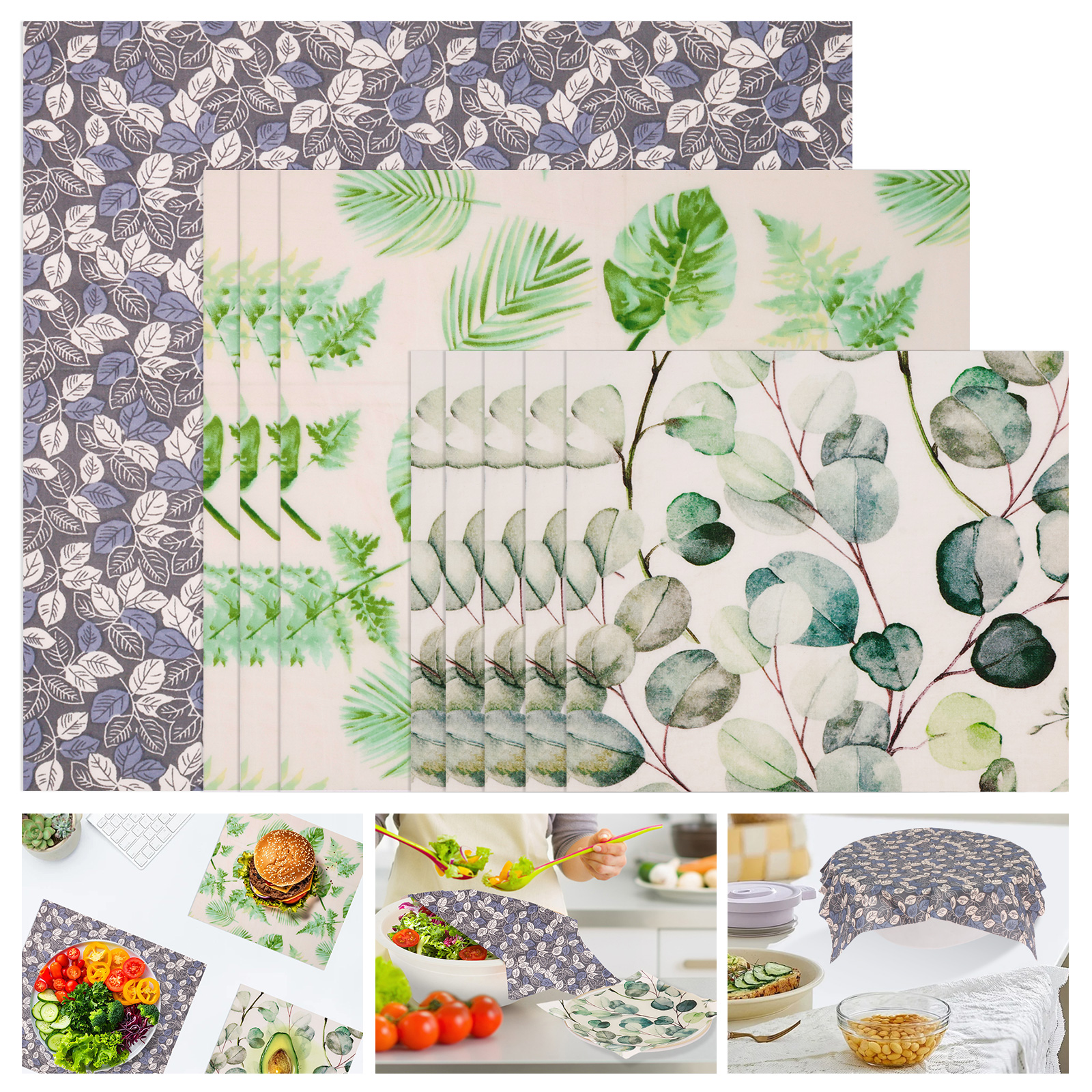 9 Pcs Reusable Beeswax Wrap fo - Beeswax Food Cover のレビューと価格