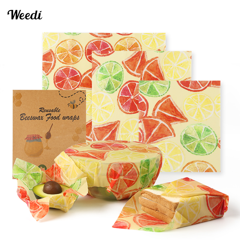 WEEDI 6PCS Plastic-Free Reusab - Beeswax Food Cover のレビューと価格