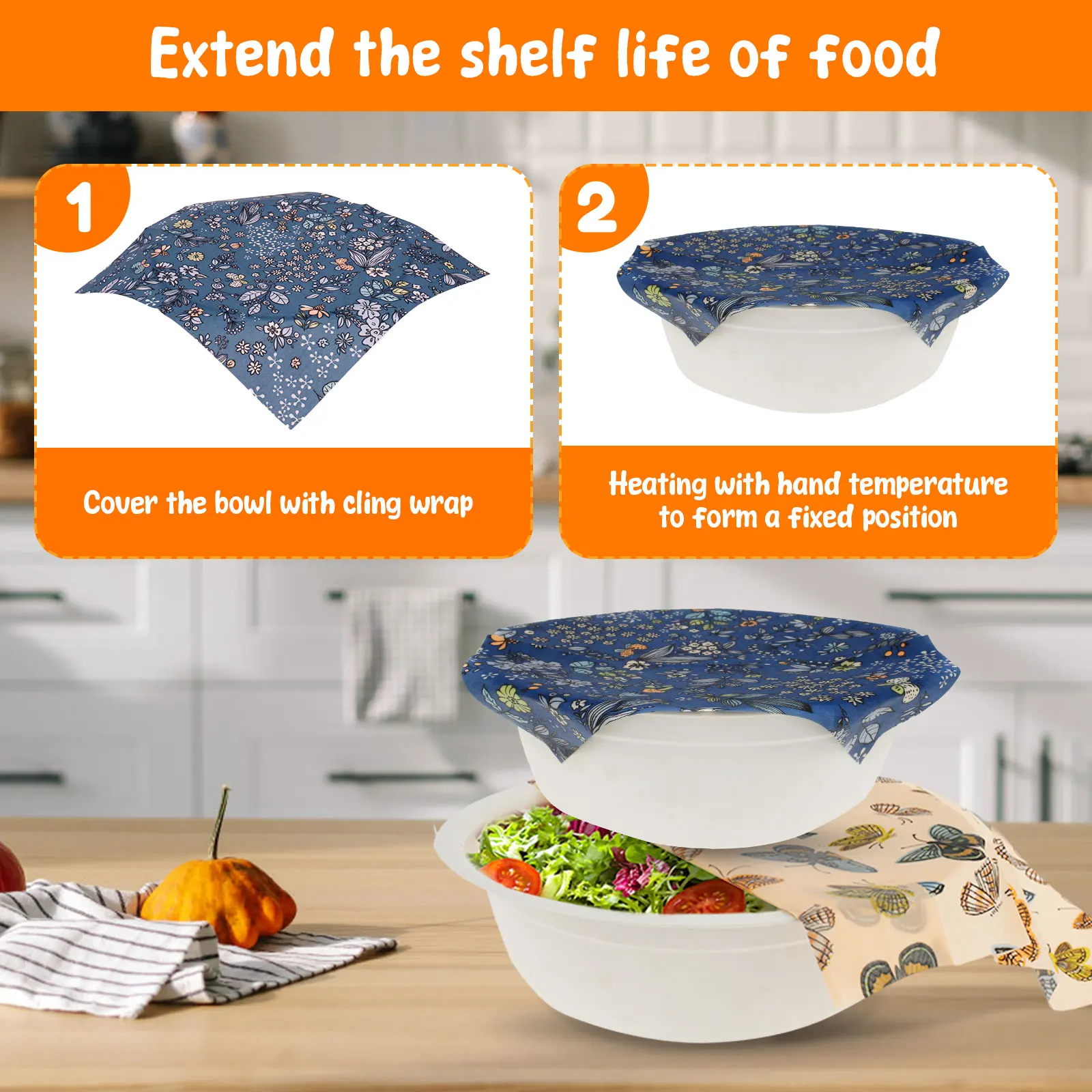 11 Pcs Beeswax Food Wrap Set R - Beeswax Food Cover のレビューと価格